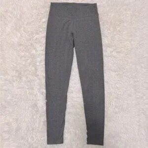 Gray High-Waisted Leggings